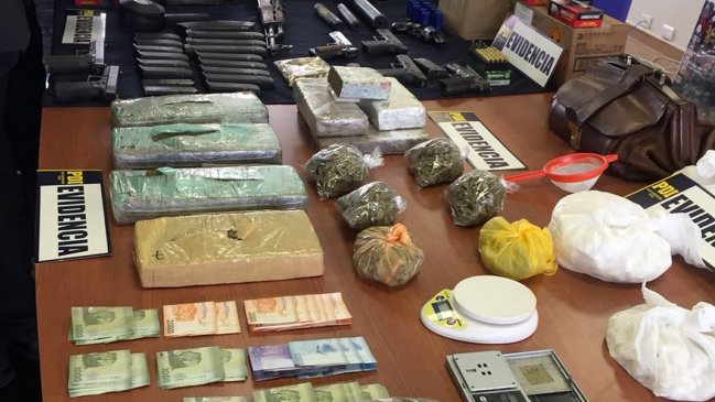 PDI incautó 175 mil dosis de drogas y detuvo a 34 personas