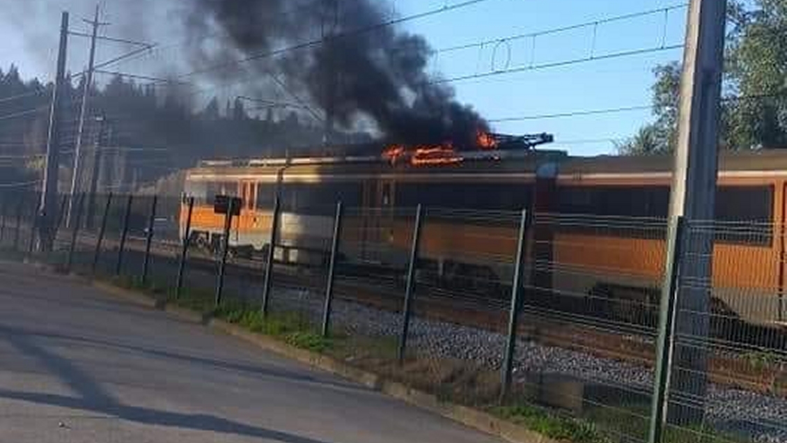 Chiguayante: Vagón del Biotrén se incendió en pleno viaje a Hualqui
