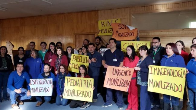Ancud: Funcionarios del hospital iniciaron paro indefinido