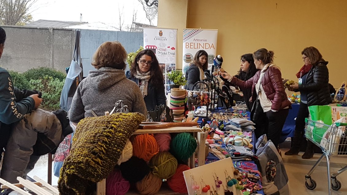 Feria productiva en Chillán congregó a 13 emprendedores