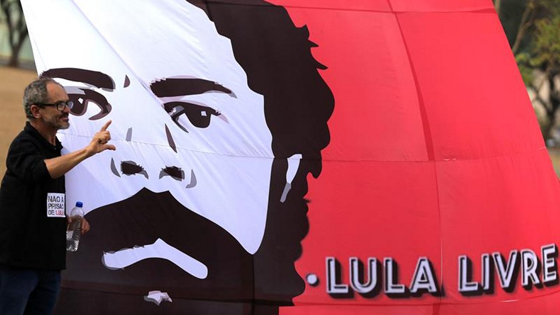 Desde la cárcel, Lula llega a 37,3 por ciento de intención de voto