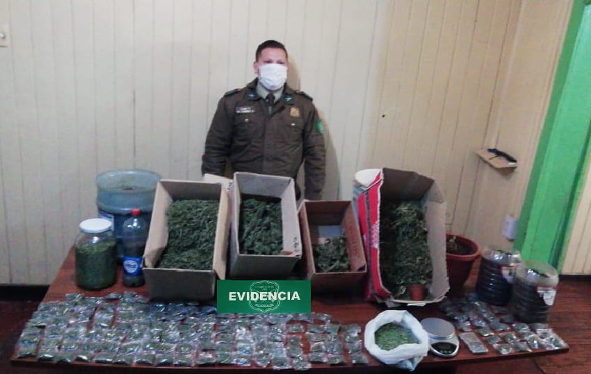 Detienen a imputado de vender marihuana a estudiantes en Lumaco