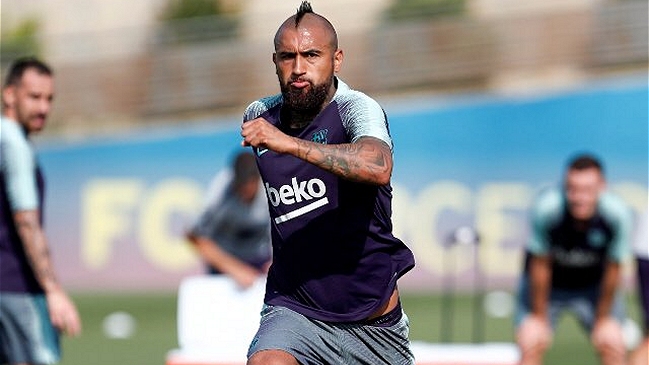 Arturo Vidal volvió a los trabajos en Barcelona tras su día libre en Múnich