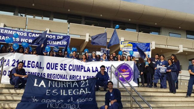 Enfermeros ariqueños se sumaron a paro nacional de advertencia