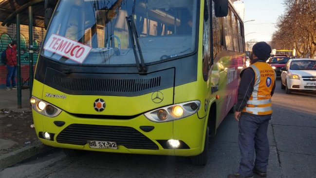 Aumenta fiscalización de buses y vehículos en La Araucanía
