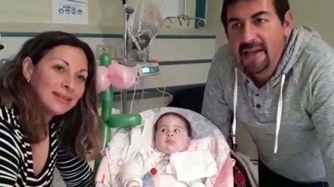 Campaña para bebé de Angol ha recaudado 44,2 de los 500 millones de pesos que necesita para vivir