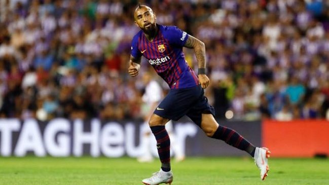 Vidal celebró por redes sociales su nueva victoria con Barcelona: 