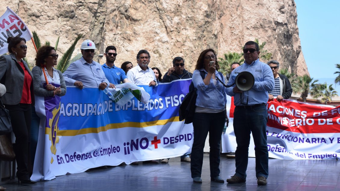 Arica: Anef regional se sumó a movilizaciones nacionales por despidos masivos en Obras Públicas