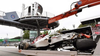  El aparatoso accidente que sufrió Marcus Ericsson en el circuito de Monza 
