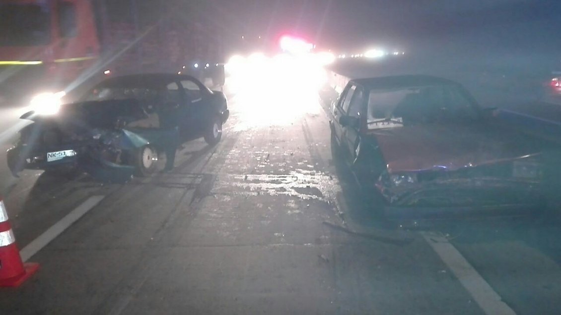 Accidente múltiple dejó un muerto y cuatro heridos en Coronel