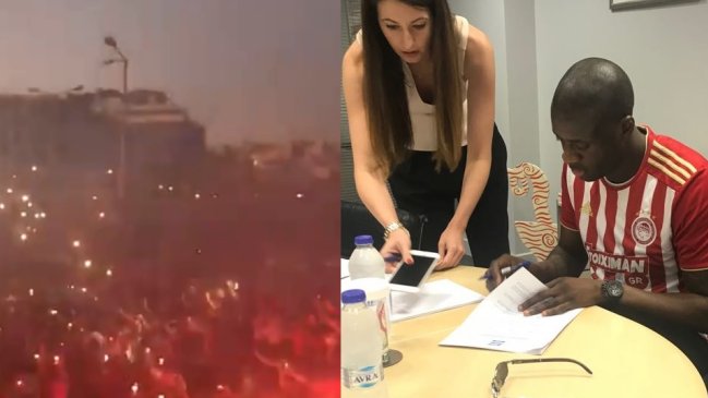 Yaya Touré desató la locura de la hinchada de Olympiakos en su retorno a Grecia