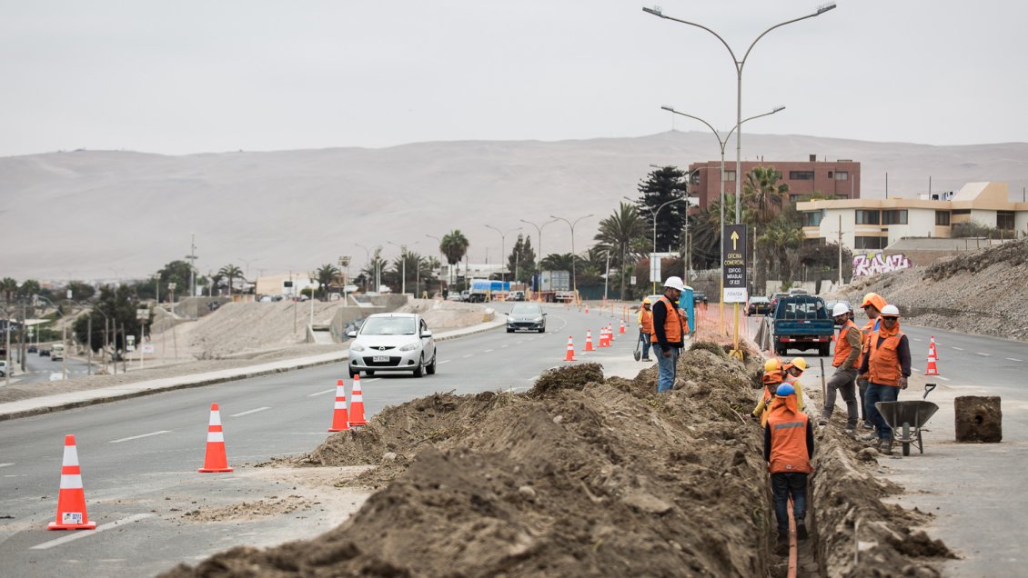 Arica: Inician el recambio total de las luminarias de avenida Luis Beretta Porcel