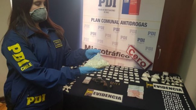 Tomé: PDI incautó alta cantidad de cocaína base lista para comercializar