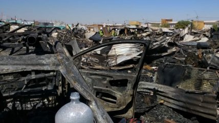   48 horas después del incendio: Un recorrido por la toma Frei Bonn de Calama 