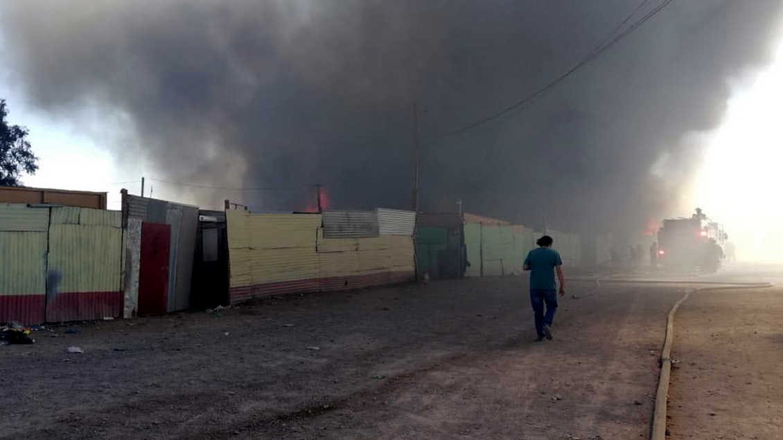Descubren falsos damnificados tras incendio en toma de Calama
