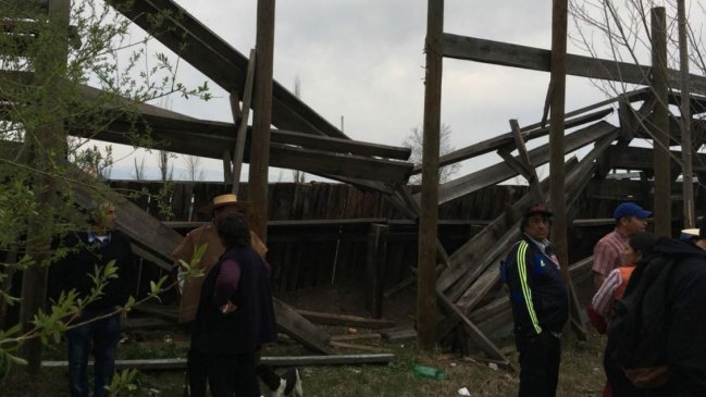 Colapso de una galería en una medialuna de Rancagua dejó nueve lesionados