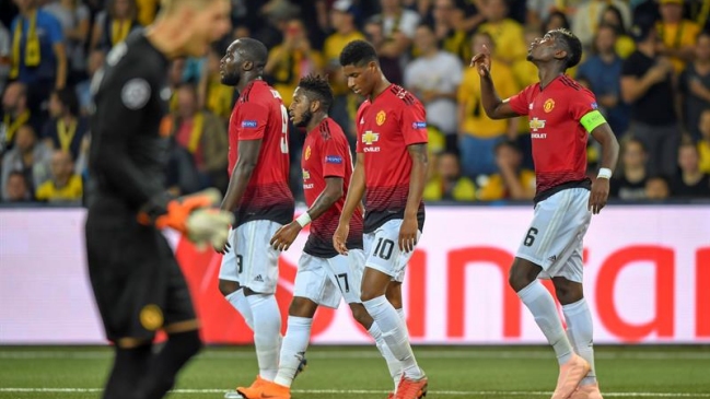 Manchester United derrotó a Young Boys por Champions con Alexis Sánchez en la banca