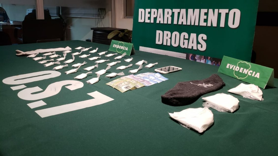 Carabineros incautó 1.500 dosis de cocaína en La Araucanía
