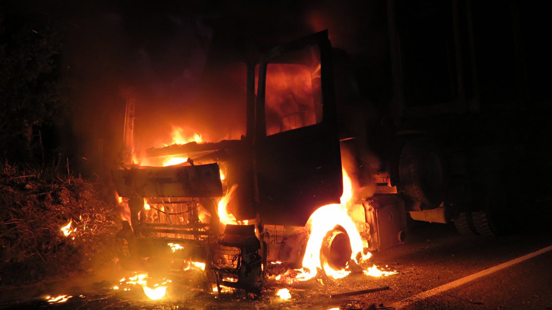 Contratistas forestales por ataques incendiarios: 