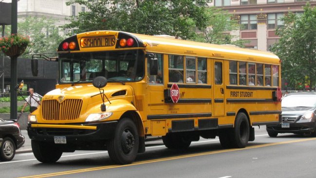 Conductora de bus escolar fue arrestada por dejar que niños manejaran el vehículo