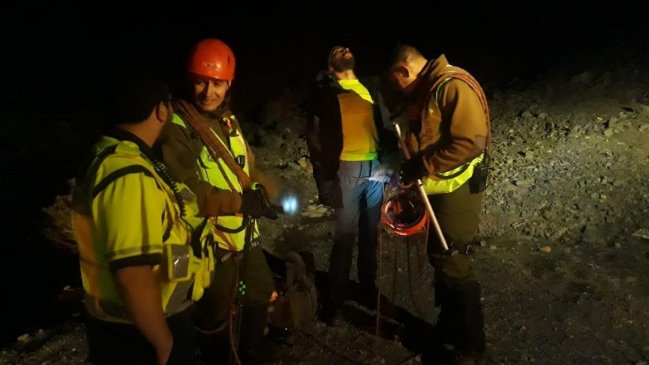 Los Andes: Carabineros rescató a hombre extraviado en la cordillera