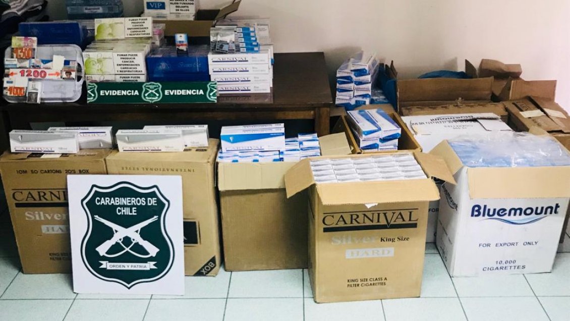 Detuvieron a mujer por contrabando de cigarrillos en Talca: Tenía más de 7.000 cajetillas