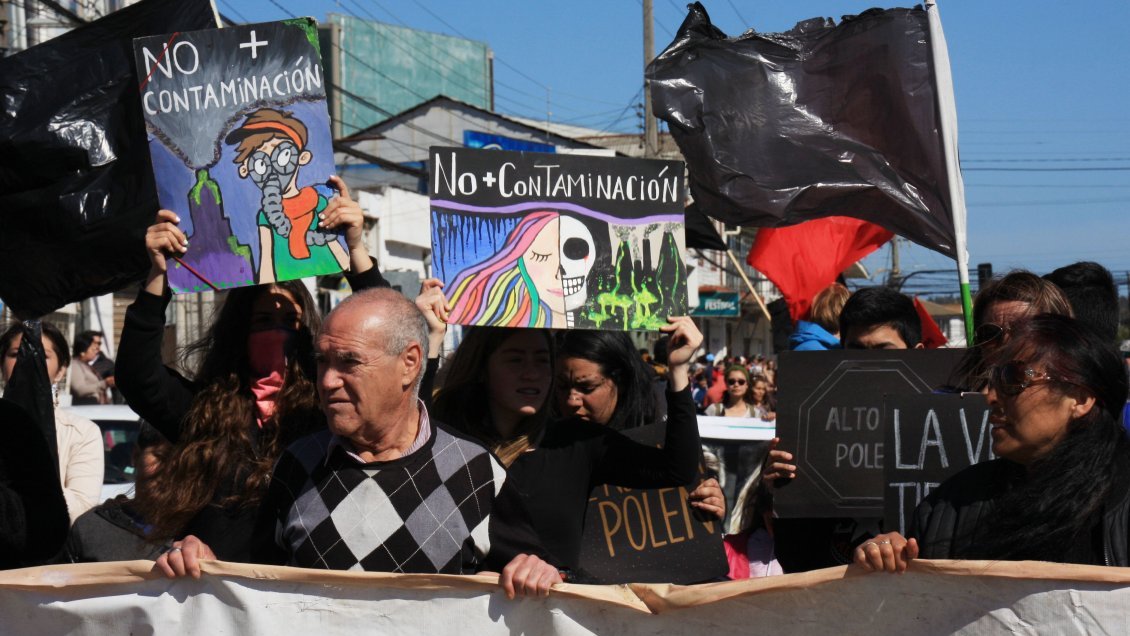 Comunidad de Quintero realizó una protesta por nuevos casos de intoxicación