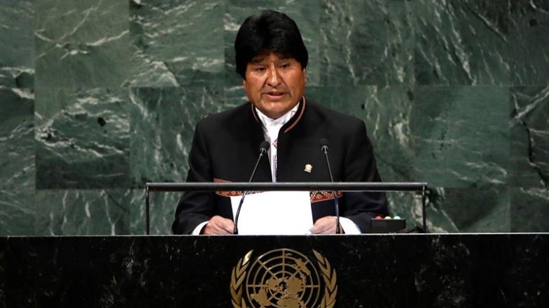 Evo Morales pidió apoyo de comunidad internacional ante demanda boliviana
