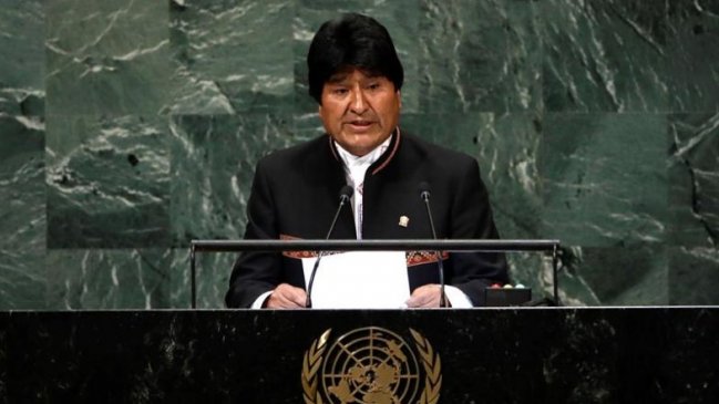 Evo Morales pidió apoyo de comunidad internacional ante demanda boliviana