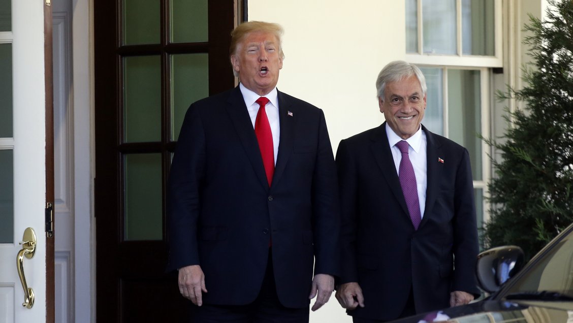 La insólita pregunta del Presidente Piñera a Trump sobre la historia de la Casa Blanca