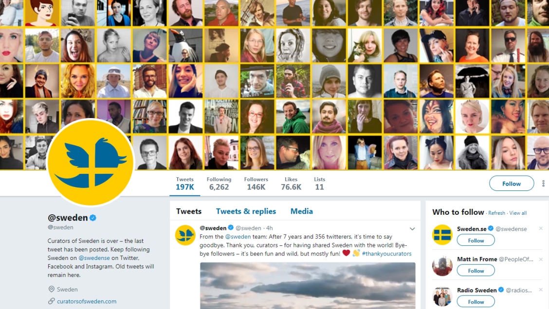 Suecia cierra cuenta de Twitter gestionada por ciudadanos tras siete años