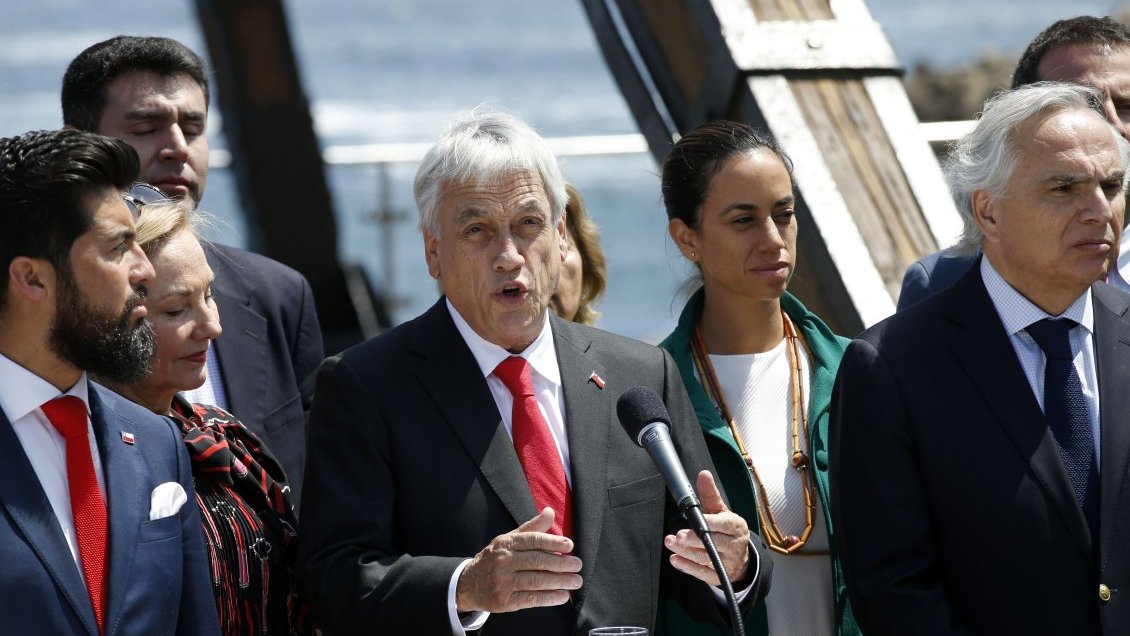 Sebastián Piñera visita Antofagasta tras fallo de La Haya