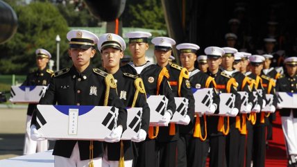   Corea del Sur realizó ceremonia de repatriación de restos de caídos en la Guerra de Corea 
