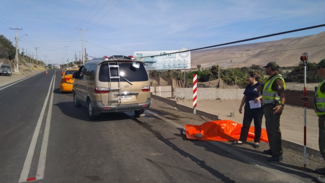 Mujer murió y niño quedó herido por atropello en San Miguel de Azapa