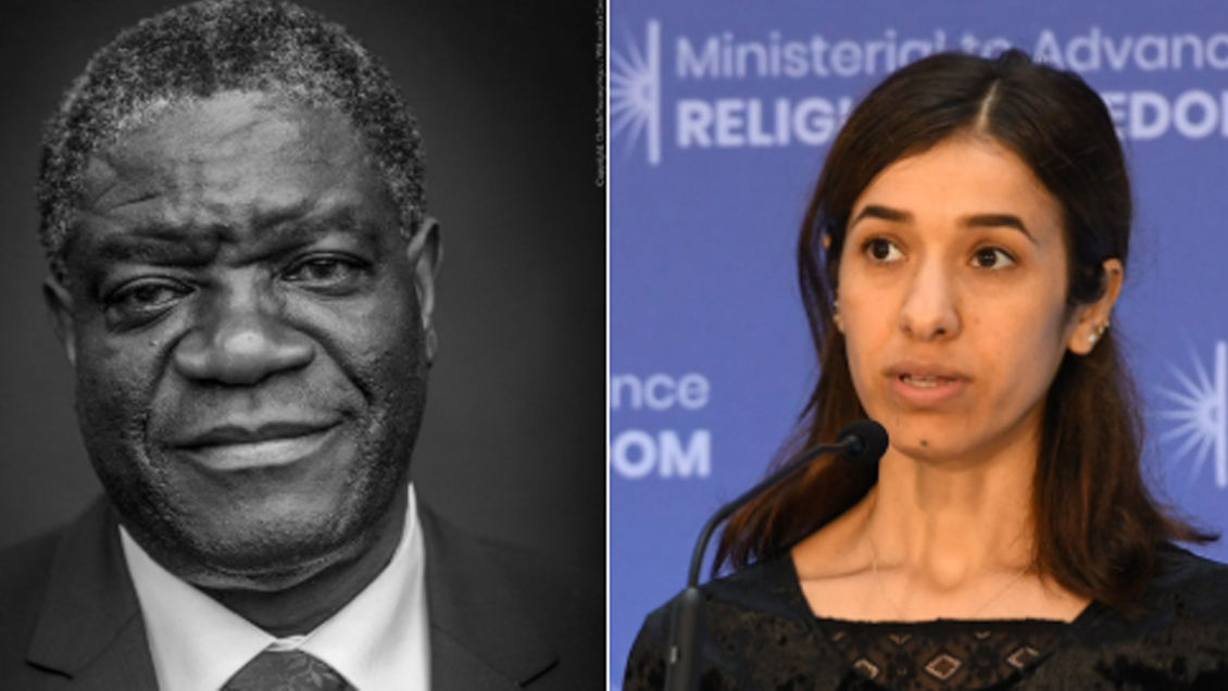 Denis Mukwege y Nadia Murad ganaron el Premio Nobel de la Paz 2018