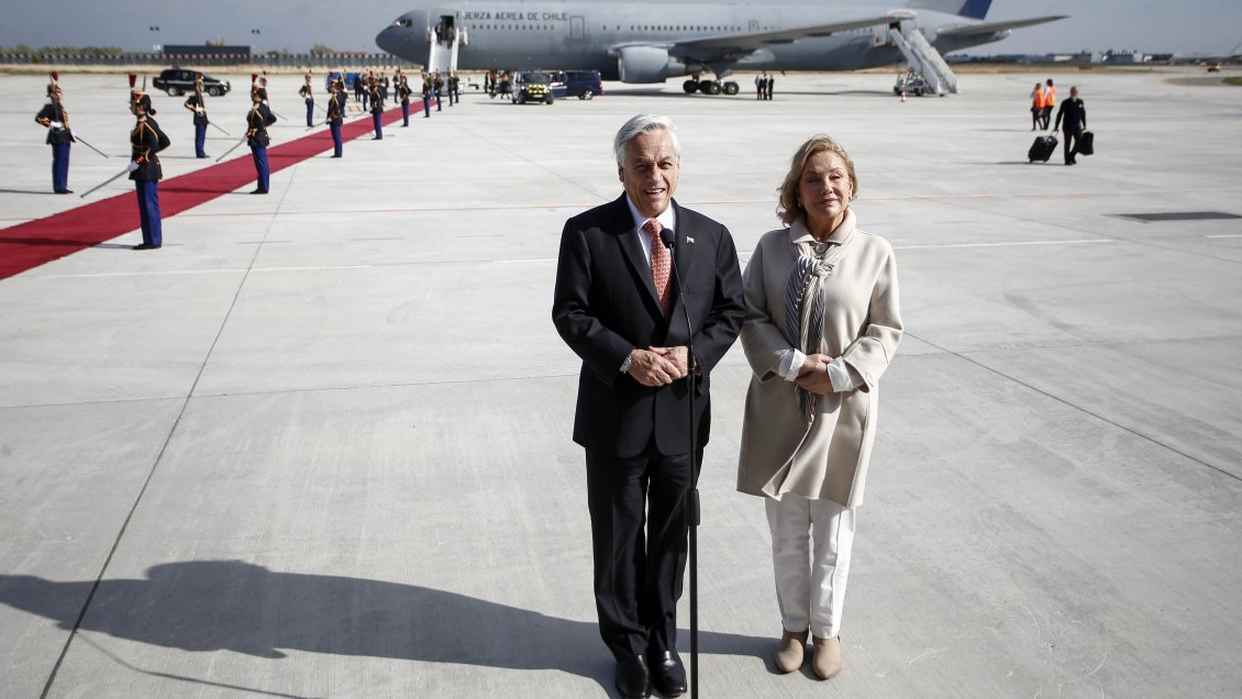 Sebastián Piñera inició una gira por Europa