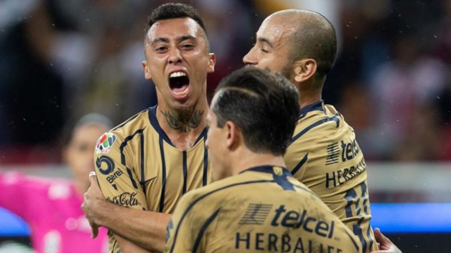 Pumas derrotó a Guadalajara con goles chilenos en México