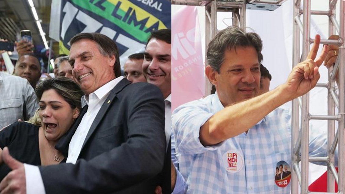 Bolsonaro y Haddad protagonizarán segunda vuelta en Brasil