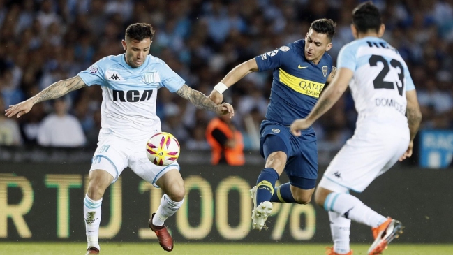 Racing Club dejó escapar un cómodo triunfo ante Boca Juniors, con sus tres chilenos en cancha