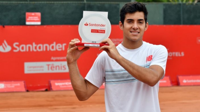 Christian Garín tras lograr el título en Brasil: Sería bueno llegar al top 100, pero no me importa mucho