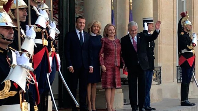 Presidente Piñera se reunió con el mandatario francés Emmanuel Macron
