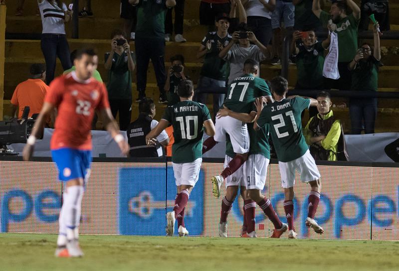 México derribó a Costa Rica en amistoso previo al choque con Chile