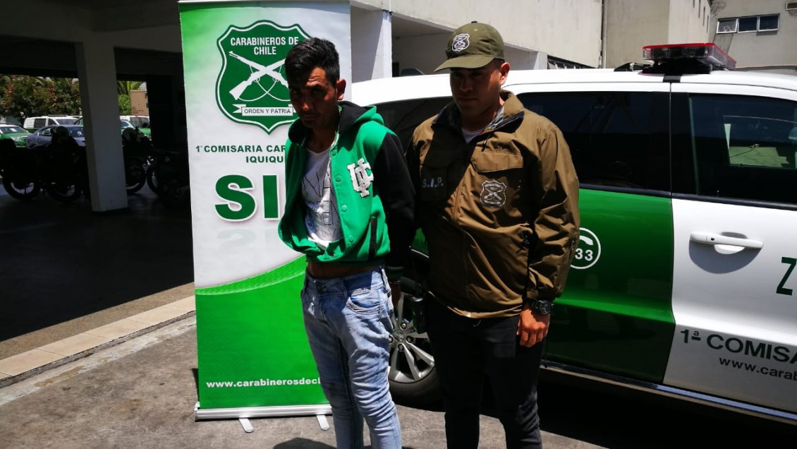 Detienen a hombre acusado de cometer un robo en Iquique