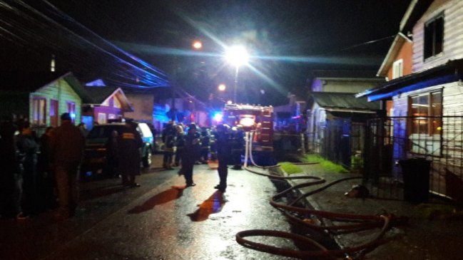 Tres hermanos murieron calcinados en incendio en Valdivia