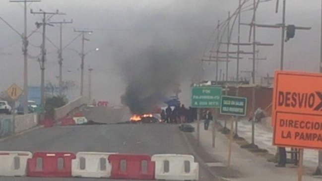 Alto Hospicio: Dirigentes encendieron barricadas exigiendo solución habitacional