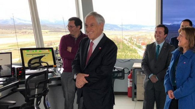 Sebastián Piñera llegó a la Región de Aysén en gira presidencial