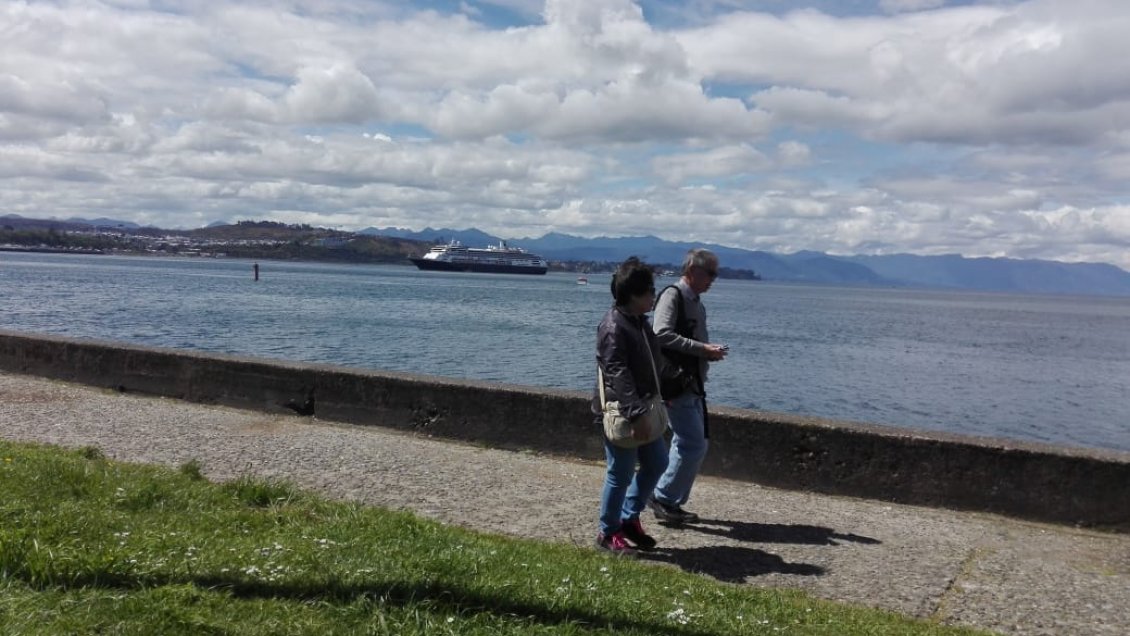 Navío Zaandam inauguró la temporada de cruceros en Puerto Montt