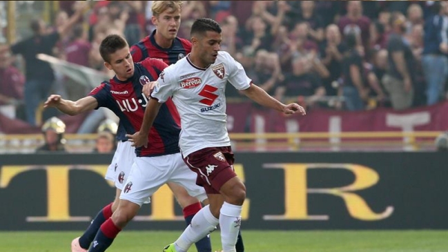 Bologna de Erick Pulgar empató con Torino en el Calcio italiano