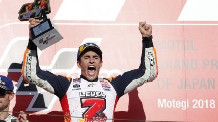  Márquez ganó en Japón y logró su quinto título del Moto GP  