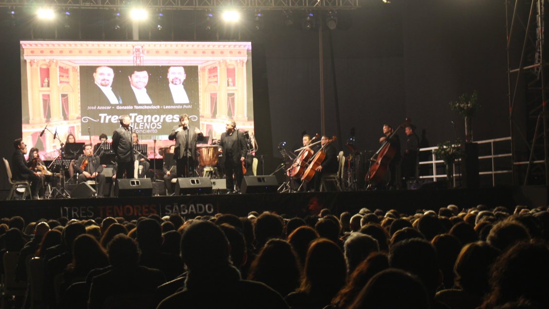 Tres Tenores de Chile se presentaron en Tarapacá
